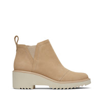 Maude Wedge Boot Oatmeal Suede - Side View
