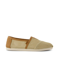 Alpargata Classic Almond Textured Mesh and PU Trim - Side View