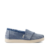 Alpargata Classic Kids Shoe Dark Sky Textured Denim - Side View