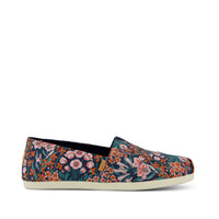 Alpargata Classic Dark Teal Mountain Primrose Print - Side View