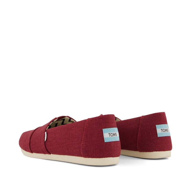 Alpargata Classic Ruby Heritage Canvas - Back View Alpargata Classic Ruby Heritage Canvas - Back View