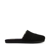 Alpargata Mule All Black Heritage Canvas - Side View