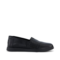 Alpargata Plus Black Leather - Side View
