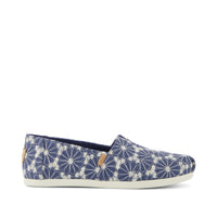 Alpargata Classic Dark Sky Embroidered Daisy Denim - Side View
